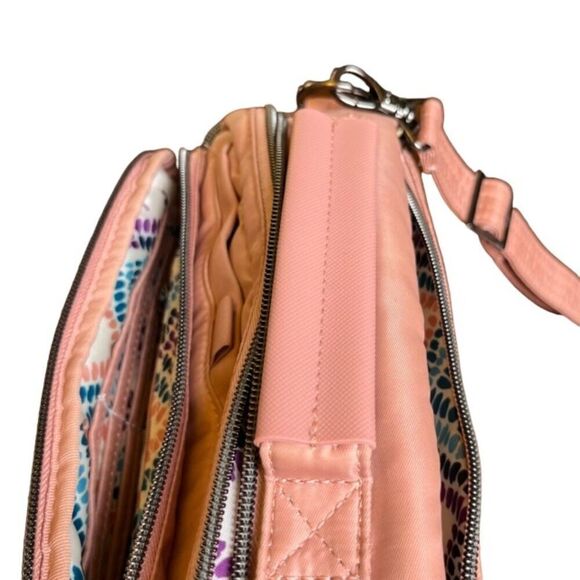 Lug Trolley CB Bag in Blush. (pink) Adjustable Crossbody strap and handle - Picture 13 of 15